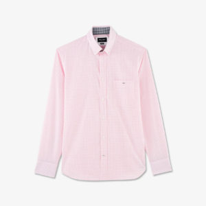 Chemise rose à carreaux vichy Eden Park