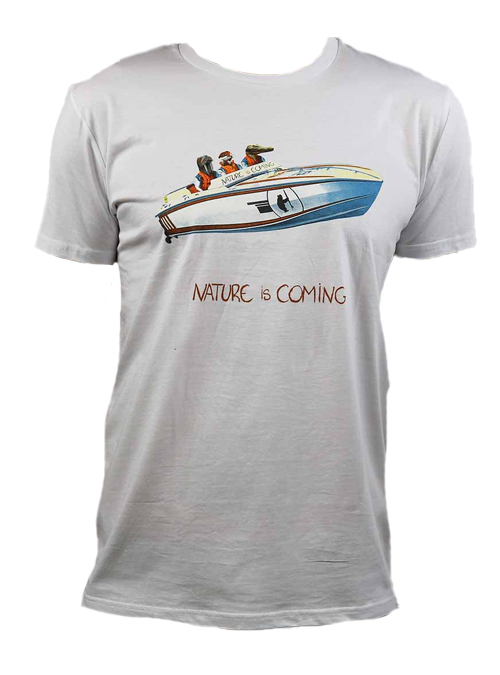 T-shirt blanc offshore Nature is coming