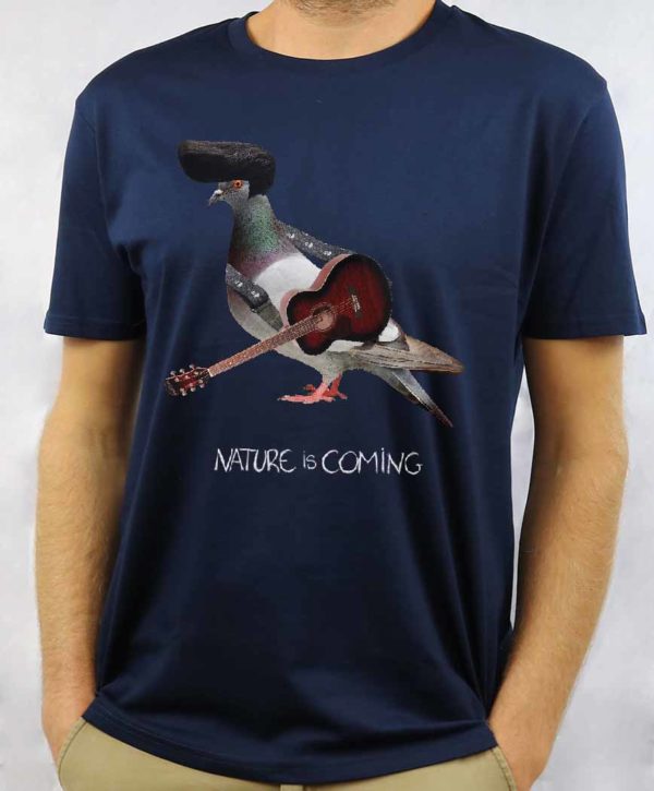 T-shirt Rock navy nature is coming