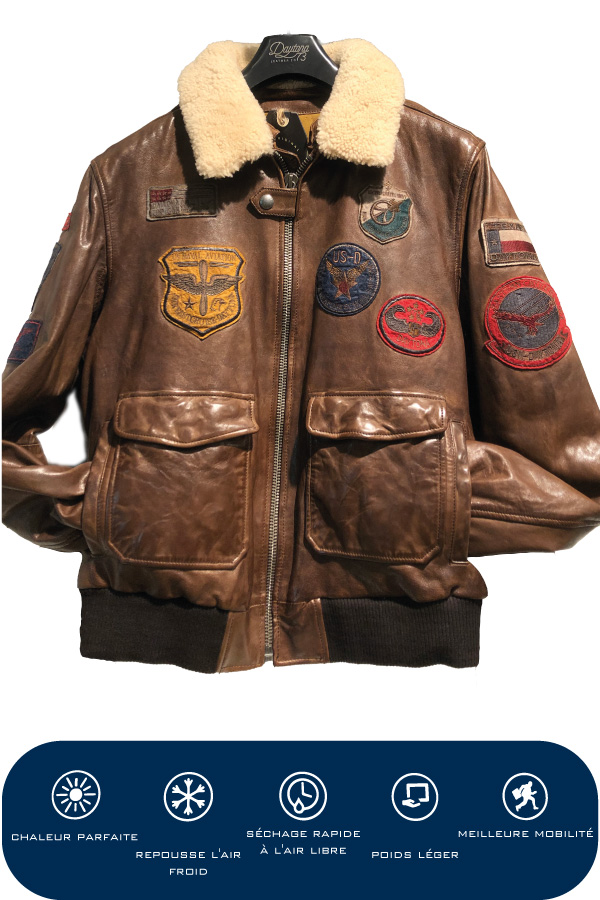 blouson marron daytona