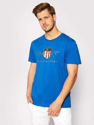 T-shirt Archive Shield Bleu Regular Fit Gant