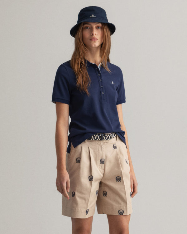Polo en coton piqué à imprimé Tidal Bloom Gant