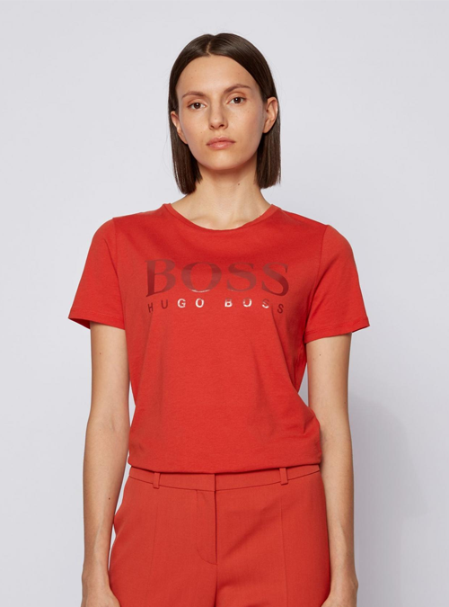 Tee-shirt rouge Hugo Boss femme