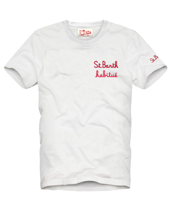 T-shirt blanc MC2 Saint-Barth