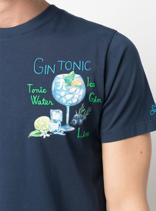 Tee-shirt Gin tonic marine MC2 Saint Barth