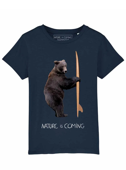 Tee-shirt Teddy surfer Nature Is Coming