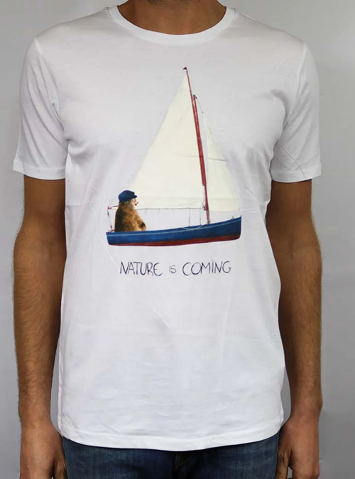 Tee-shirt Sailing Bear Nature Is Coming
