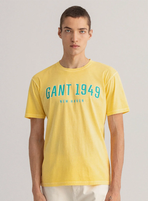 T-shirt jaune 1949 Gant