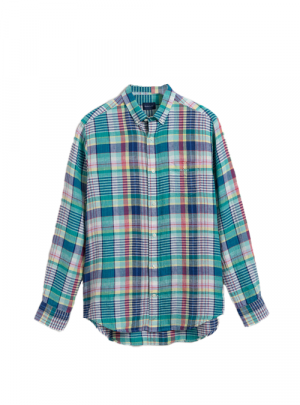 Chemise à carreaux madras colorés Gant