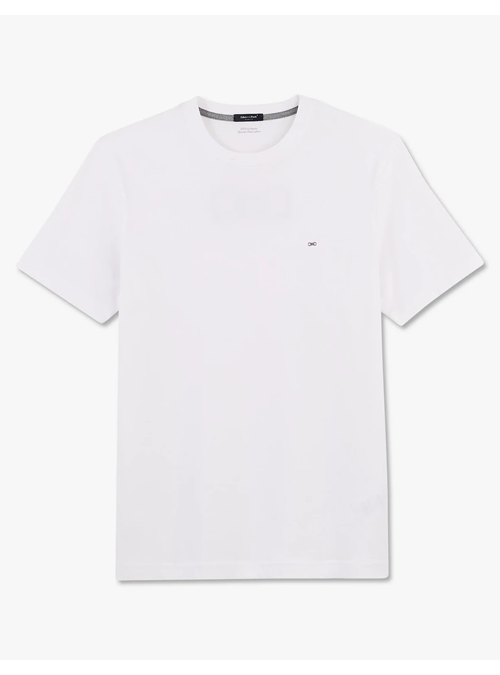 Tee-shirt blanc avec logo brodé Eden Park