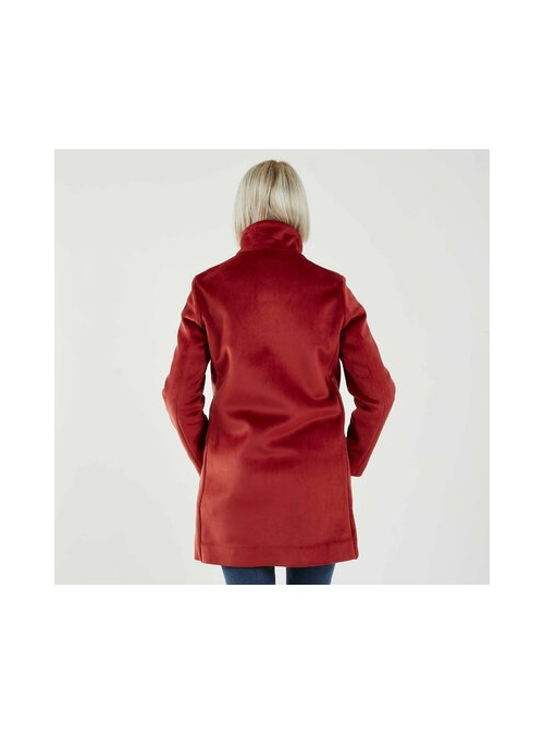 Manteau en velour rouge Rrd