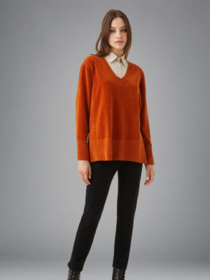 PULL COL V RRD ORANGE