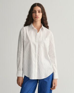 Chemise relaxed fit en popeline à rayures Gant