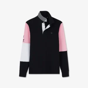 Maillot rose colorblock XV de France manches longues Eden Park