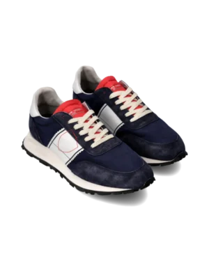 Baskets Running Tour Homme Bleu et Blanc – Philippe Model