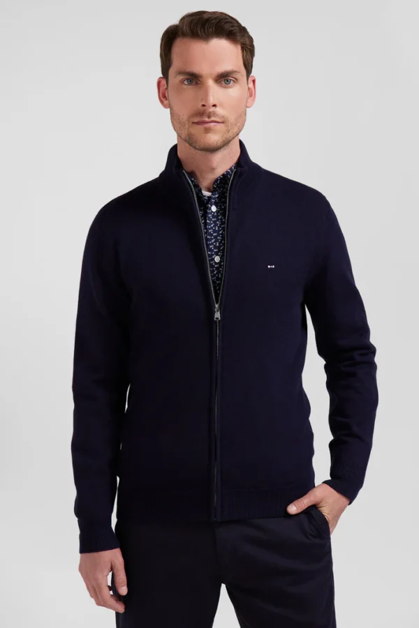 Cardigan Bleu marine cote