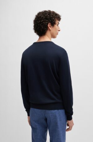 Pull à col rond en laine – HUGO BOSS