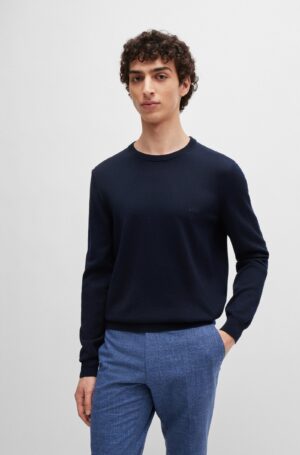 Pull à col rond en laine – HUGO BOSS