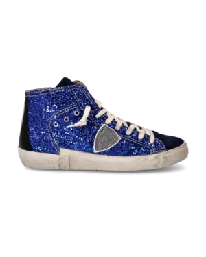 Baskets Prsx Femme, Bleuet – Philippe Model