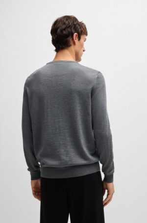 Pull à col rond en laine – HUGOBOSS