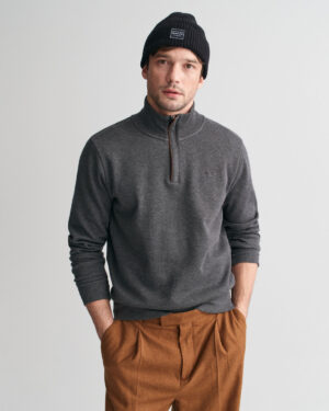 Sweat-shirt à demi-zip Sacker Rib – GANT