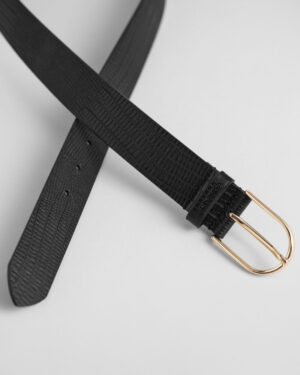 Ceinture en cuir à motif lézard – GANT