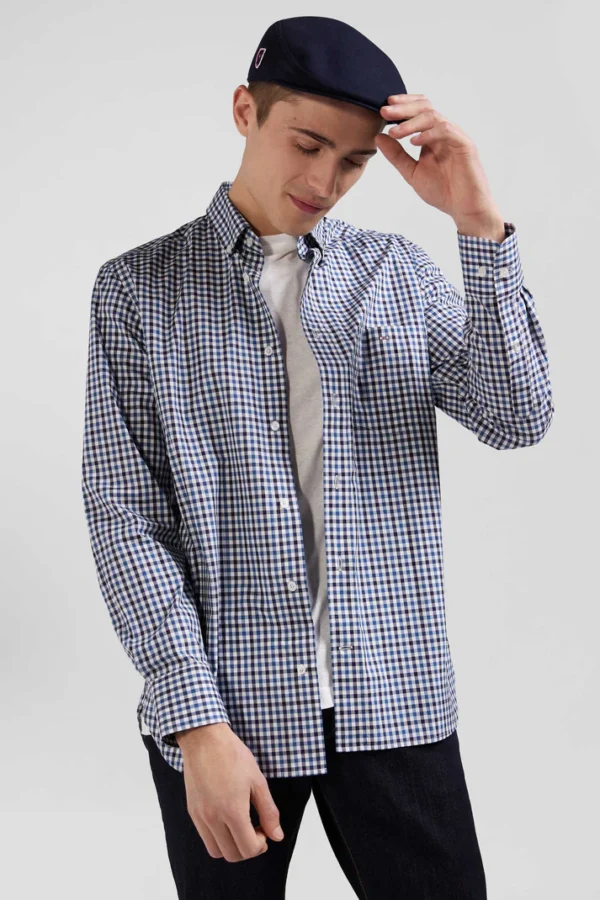 chemise bleu marine edenpark cote