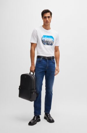 Delaware Jean Slim en denim bleu foncé – HUGOBOSS