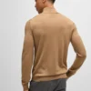 pull col roule boss beige beige