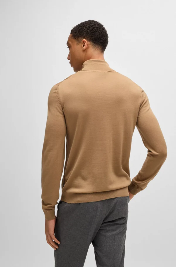 pull col roule boss beige beige