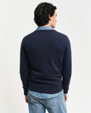 Pull col V en laine d’agneau ultrafine – GANT