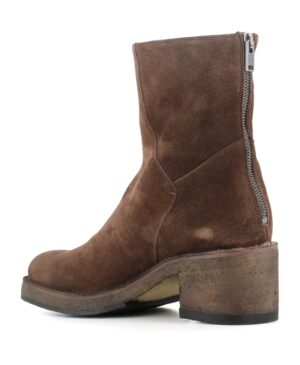 Bottes Cheville en Daim Marron – PANTANETTI