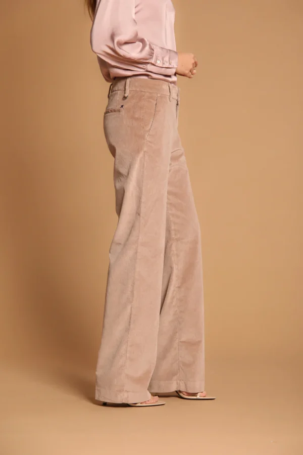 Pantalon velours femme arriere cote