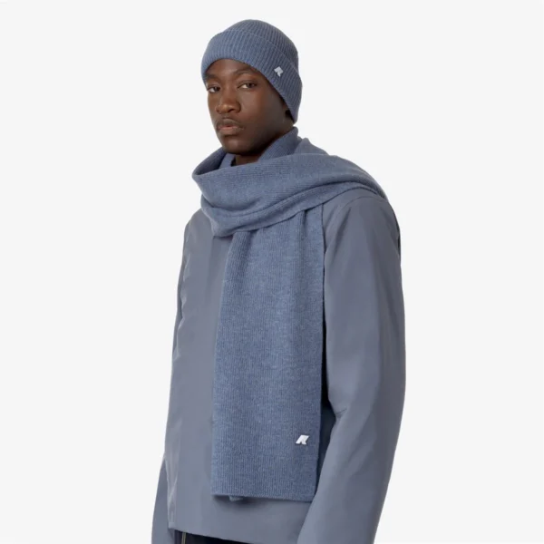 echarpe grey blue mannequin