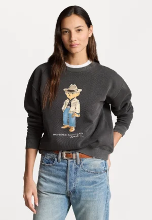 SWEAT RALPH LAUREN POLO BEAR NOIR