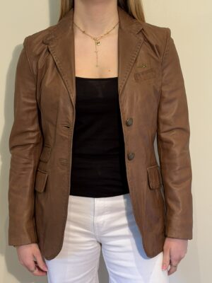 Veste en cuir Aeronautica Militare