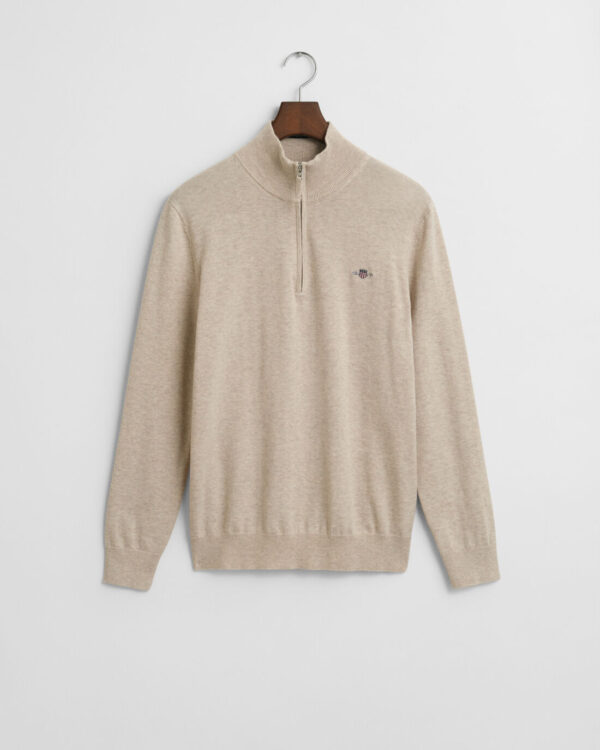 Pull-Coton-demi-zip-Gant-ceintre