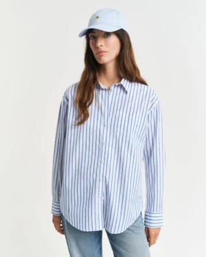 Chemise relaxed fit en popeline à rayures – Gant
