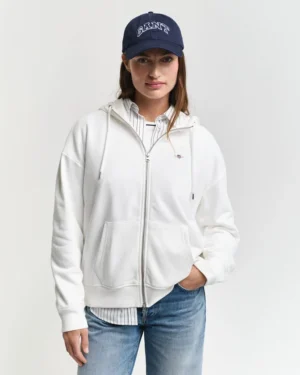 Sweat à capuche zippé Shield – Gant