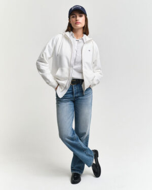 Sweat à capuche zippé Shield – Gant