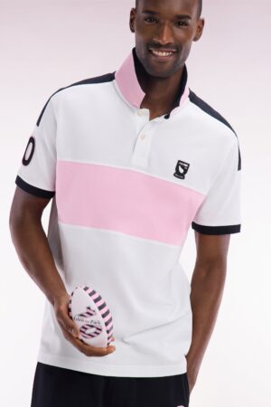 Polo à manches courtes New Zealand en coton blanc coupe décontractée – Eden Park