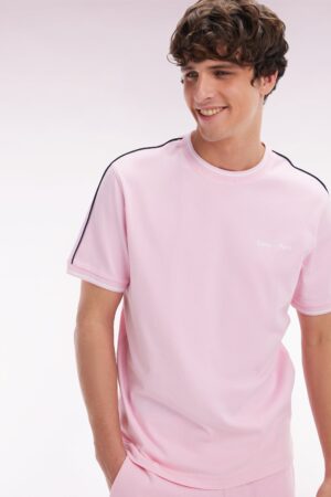 T-shirt en coton rose coupe décontractée – Eden Park