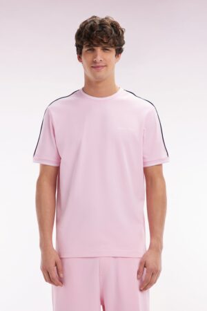 T-shirt en coton rose coupe décontractée – Eden Park