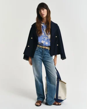 Chemise coupe regular en lin avec imprimé floral – Gant