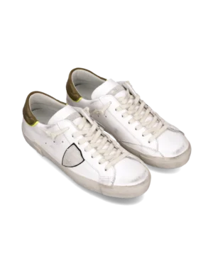 Baskets Prsx Homme, Blanc et Militaire – Philippe Model