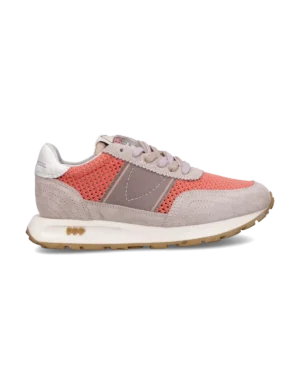 BASKETS RUNNING TOUR FEMME CREME ET CORAIL – PHLIPPE MODEL