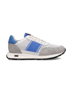 Baskets Running Tour Homme, Blanc et Bluette – Philippe Model