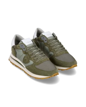 Baskets basses homme Tropez Haute Vert – Philippe Model