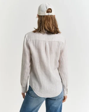 Chemise coupe regular en lin à rayures – Gant