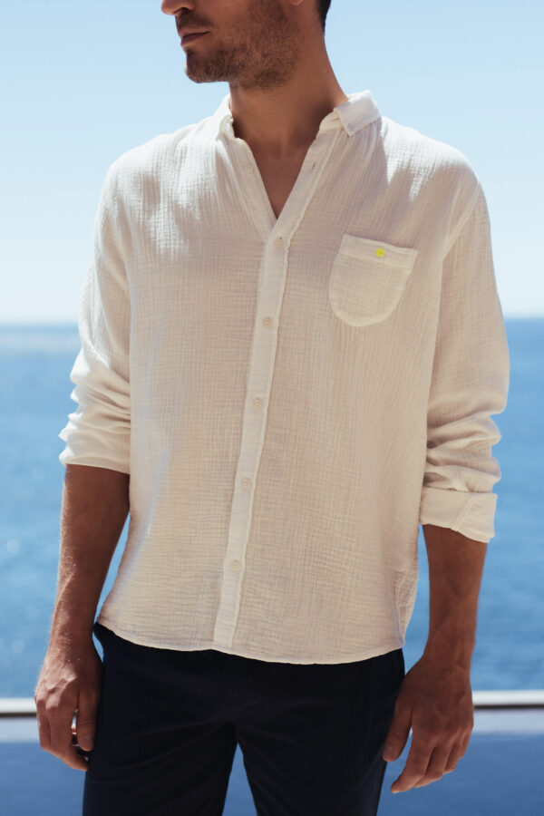 Chemise Blanche en gaze de coton - Gili's – Image 2